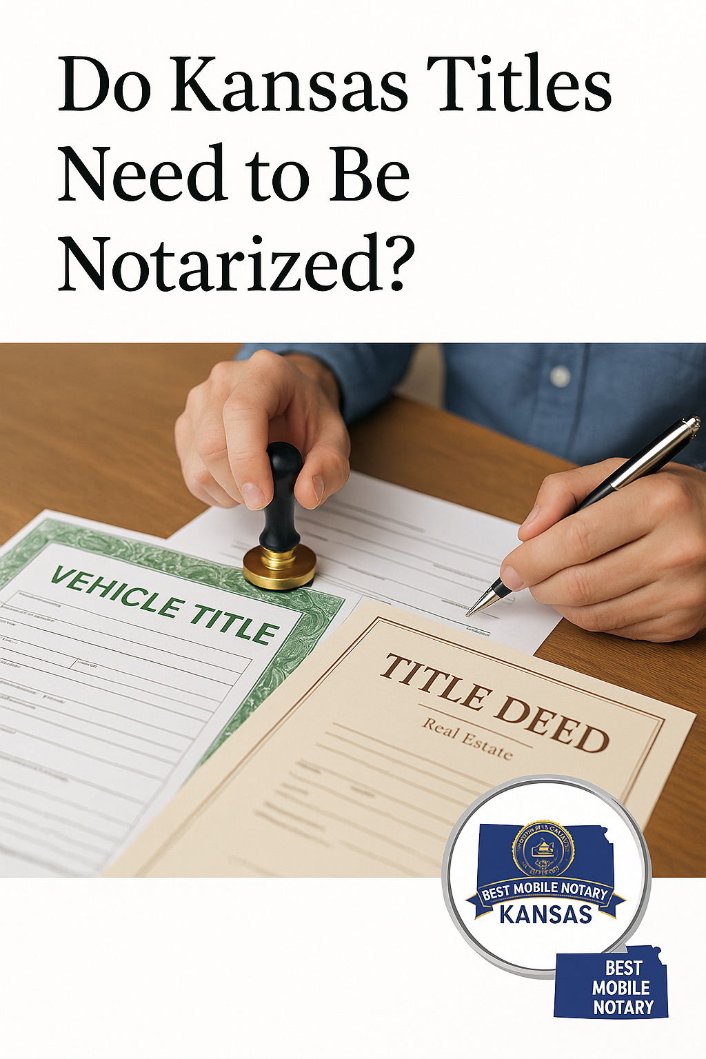 do kansas titles need to be notorized